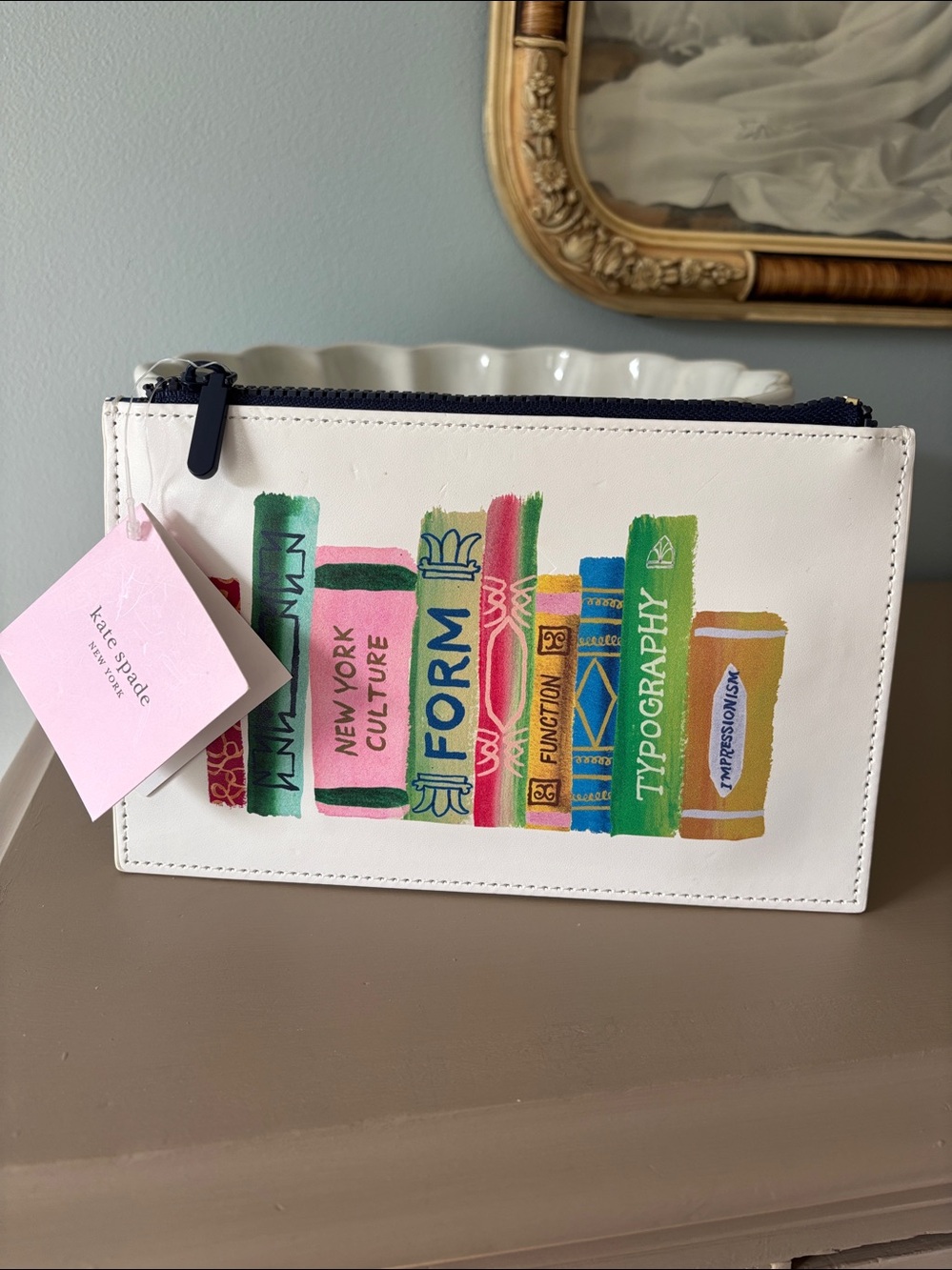 NWT Kate Spade Book Pencil Bag - Picture 6 of 13
